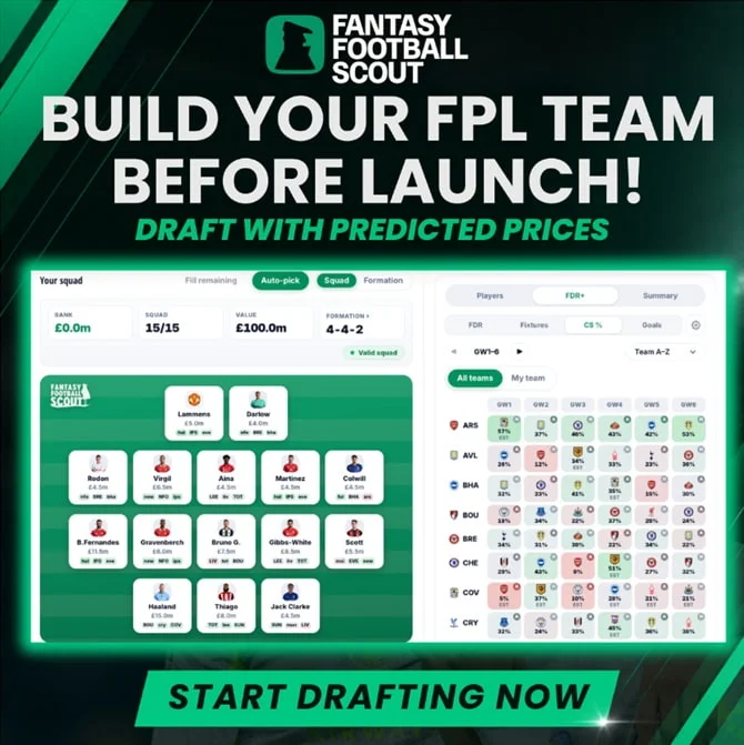 FPL draft tool for 2026/27