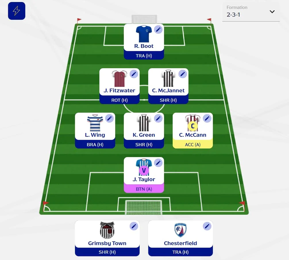 Fantasy EFL 8 Gameweek